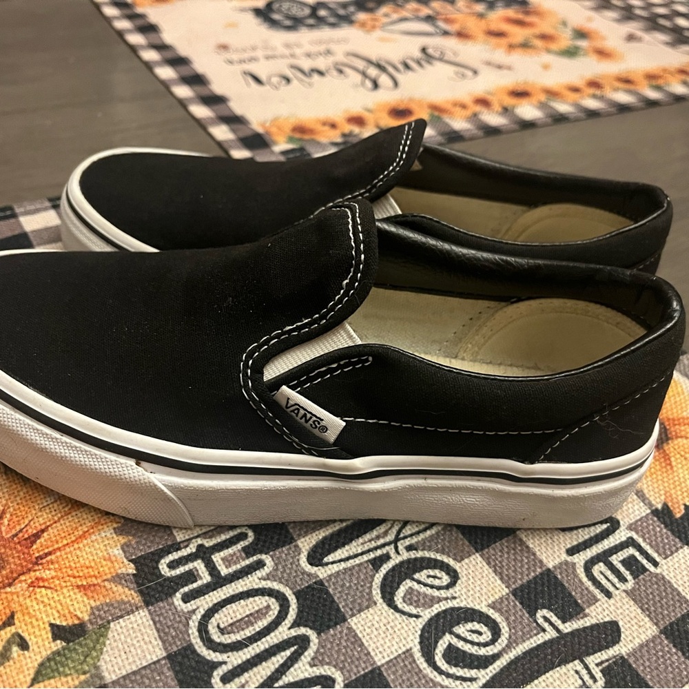 Vans Black Slip-On Sneakers